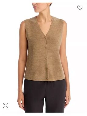 NWT Eileen Fisher Merino Vest in
Regenerative Wool